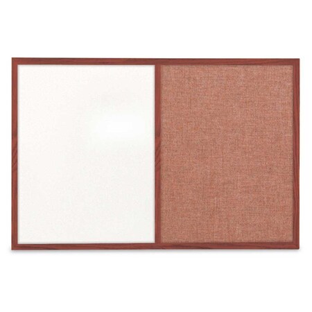 United Visual Products Slim Style Indoor Enclosed Corkboard, 36 UV504SCH-GOLD-CINNABA
